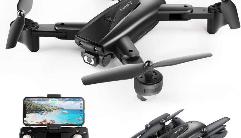 Pwshymi Attività di gruppo di giocattoli da Drone all'aria aperta con Drone telecomandato anti-interferenza Black 4K 